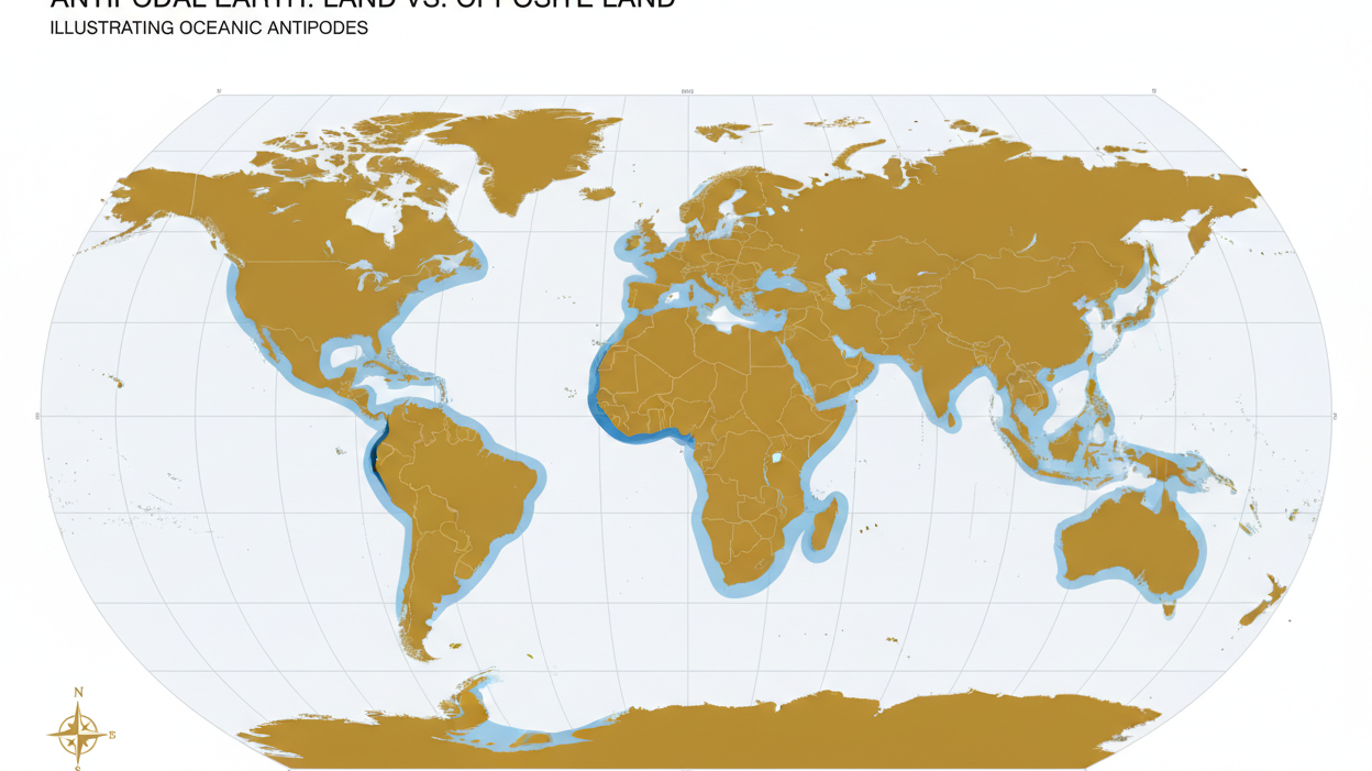 Why Most Antipodes Are in the Ocean (And Not on Land)
