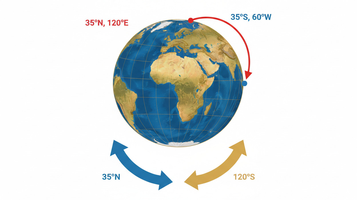 Latitude, Longitude, and Antipodes: How to Calculate Your Exact Opposite Point