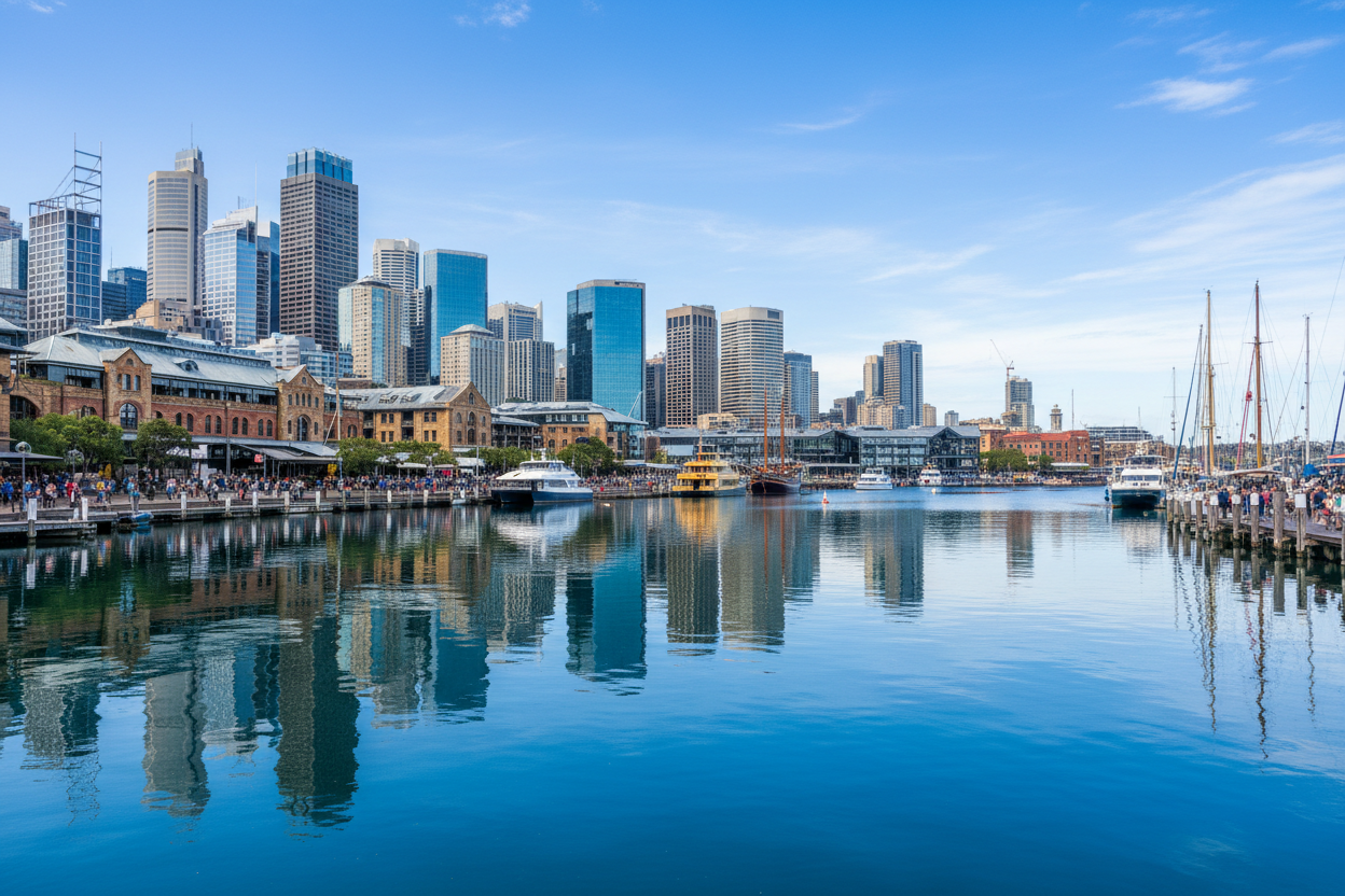 photo realistic darling harbour