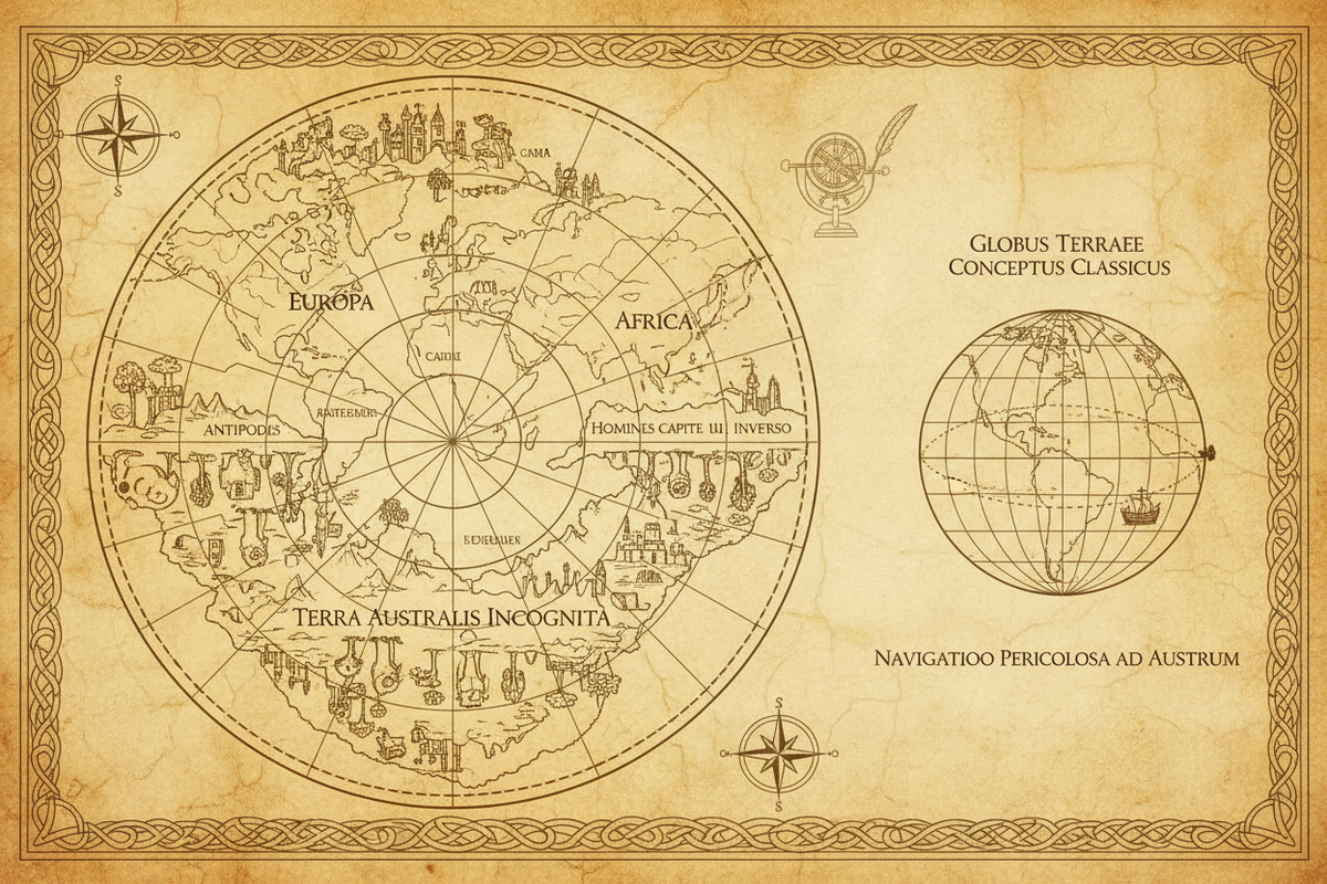 How the Idea of Antipodes Appeared in Medieval Maps – A N T I P O D E