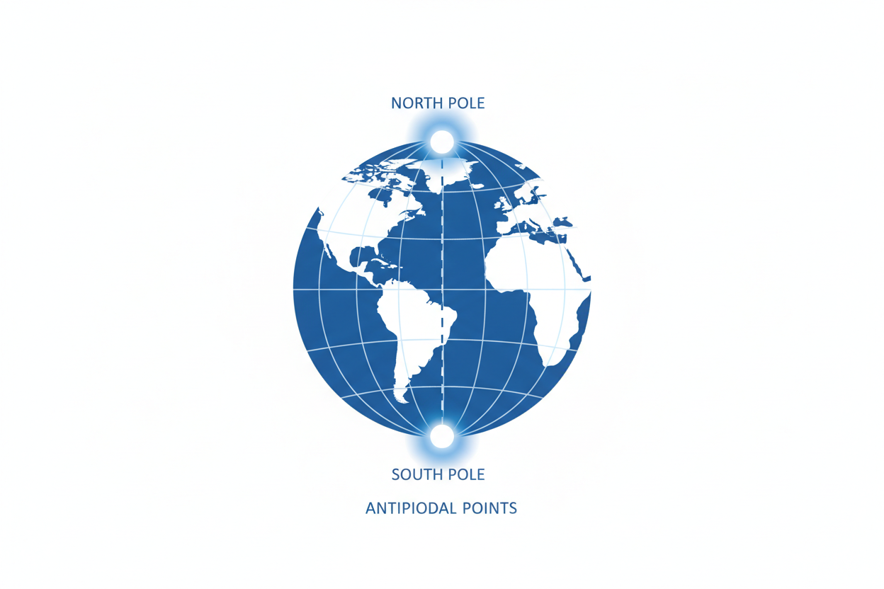 What Happens at the Antipode of the North Pole?