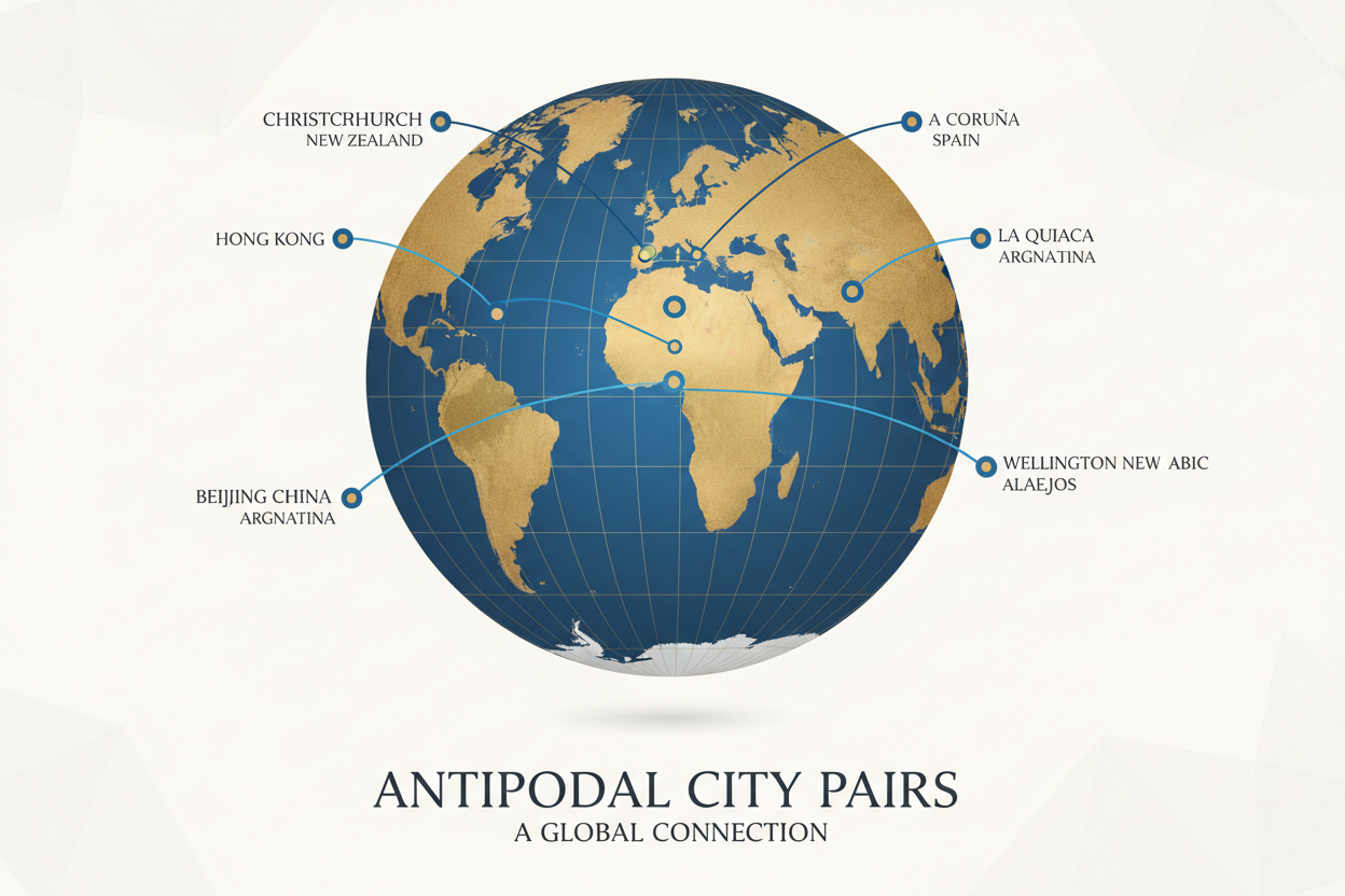 Which City Has the Most Interesting Antipode? Surprising Pairings