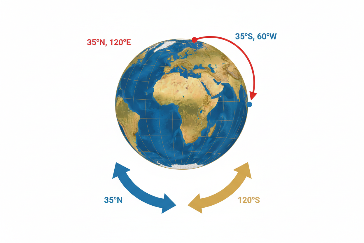 Latitude, Longitude, and Antipodes: How to Calculate Your Exact Opposite Point