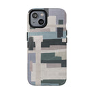 Modern art abstract iPhone case with geometric mist blocks – ANTIPODE