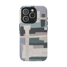 Modern art abstract iPhone case with geometric mist blocks – ANTIPODE