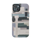 Modern art abstract iPhone case with geometric mist blocks – ANTIPODE