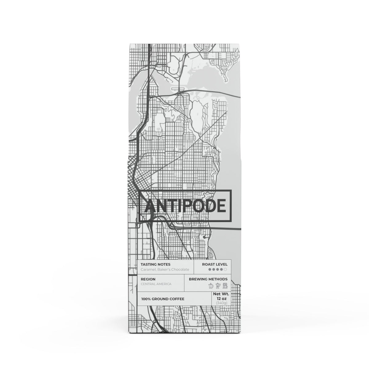 Anttipodes Menu Rarotonga Seattle Map Edition Coffee — ANTIPODE Flathead Valley Blend (Medium–Da ...