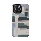 Modern art abstract iPhone case with geometric mist blocks – ANTIPODE